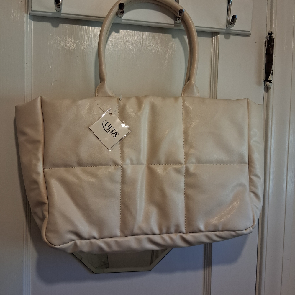 Ulta Beauty Cream Tote Bag